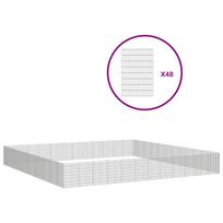 vidaXL Aptvaras gyvūnams, 48 segmentai, 54x80cm, galvanizuota geležis