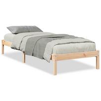 vidaXL Lovos rėmas be čiužinio, 90x210cm, pušies masyvas, itin ilgas