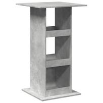 vidaXL Baro stalas su lentyna, betono, 60x60x102cm, apdirbta mediena