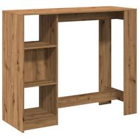 vidaXL Baro stalas su lentyna, artisano, 124x46x103,5cm, mediena