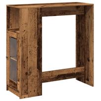 vidaXL Baro stalas su lentynomis, medienos, 101x40x103,5cm, mediena