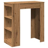 vidaXL Baro stalas su lentynomis, artisano, 95x47x103,5cm, mediena