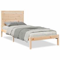 vidaXL Lovos rėmas be čiužinio, 90x210cm, medienos masyvas, itin ilgas