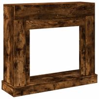 vidaXL Židinio apvadas, dūminis, 100x30x87,5cm, apdirbta mediena