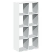 vidaXL Kambario pertvara, knygų lentyna, balta, 69,5x29x137,5 cm, inžinerinė mediena