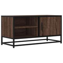 vidaXL Televizoriaus spintelė, ruda, 80x34,5x40cm, mediena ir metalas
