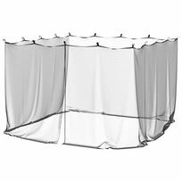 vidaXL Lauko tinklelis nuo uodų, 220 tinklo, juodas, 300x300x200 cm