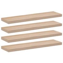 vidaXL Pakabinamos lentynos, 4vnt., 90x23,5x4cm, apdirbta mediena