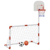 vidaXL Vaikiškas futbolo ir krepšinio rinkinys, 98x50x70cm