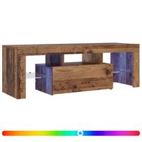 vidaXL Televizoriaus spintelė su LED, medienos, 120x36,5x40cm, mediena