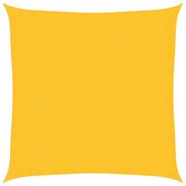 vidaXL Uždanga nuo saulės, geltonos spalvos, 2,5x2,5m, HDPE, 160g/m²