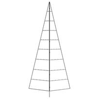 vidaXL Metalinė Kalėdų eglutė, juodos spalvos, 210cm