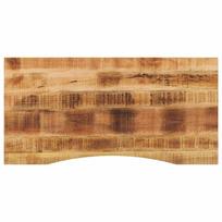 vidaXL Rašomojo stalo stalviršis su linkiu, 110x60x2,5 cm, mango