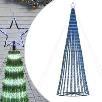 vidaXL LED Kalėdų eglutė 688 LED Mėlyna 300 cm