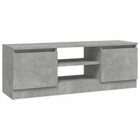 vidaXL Televizoriaus spintelė su durelėmis, betono pilka, 102x30x36cm