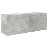 vidaXL Sieninė vonios kambario spintelė, betono pilka, 80x25x30cm