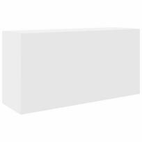vidaXL Sieninė vonios kambario spintelė, baltos, 80x25x40cm, mediena