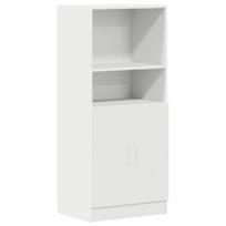vidaXL Virtuvės spintelė, baltos, 57x41,5x131,5cm, apdirbta mediena