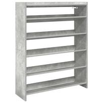 vidaXL Lentyna batams, betono pilka, 80x25x100cm, apdirbta mediena