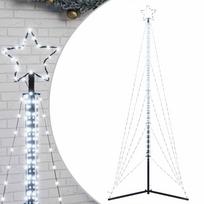 vidaXL LED Kalėdų eglutė 525 LED Šalta Balta 302 cm