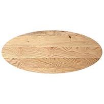 vidaXL Stalviršis, 140x60x2 cm, ąžuolo medienos masyvas, ovalo formos