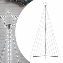 vidaXL LED Kalėdų eglutė 570 LED Šalta Balta 399 cm