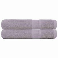 vidaXL Pirties rankšluosčiai, FROGN, 2 vnt., pilki, 80x200 cm, 360 g/m²