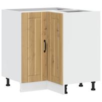 vidaXL virtuvės kampinė spintelė "Lucca" Artisan Oak Engineered Wood
