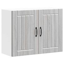 vidaXL Sieninė virtuvės spinta "Lucca" Pilka Sonoma Engineered Wood