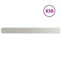 vidaXL Vejos apvadai 50 vnt 10x103 cm Nerūdijantis plienas