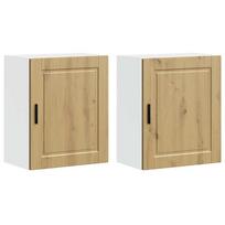 vidaXL Sieninės virtuvės spintelės 2 vnt "Porto" Artisan Oak