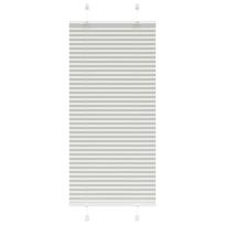vidaXL klostuota žaliuze šviesiai pilka 55x150 cm audinio plotis