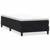 vidaXL Box Spring Lova be čiužinio Juoda 100x220 cm aksomas