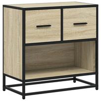 vidaXL naktinė spintelė Sonoma ąžuolas 60x31x60 cm Mediena ir metalas