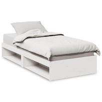 vidaXL Dieninė lova be čiužinio Balta 75x190 cm medžio masyvo pušis