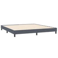 vidaXL Lovos rėmas be čiužinio Tamsiai pilka 200x220 cm aksomas