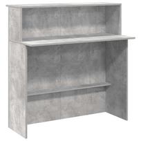 vidaXL Registratūra, betono pilkas, 100x50x103,5 cm, apdirbta mediena