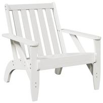 vidaXL Garden Adirondack kėdė balta 75x77x77 cm medžio masyvo pušis