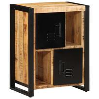 vidaXL indauja 55x35x70 cm Tvirtas neapdorotos medienos mangas