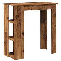 vidaXL baro stalas su lentyna sena mediena 102x50x103,5 cm
