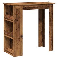 vidaXL baro stalas su laikymo lentyna sena mediena 102x50x103,5 cm