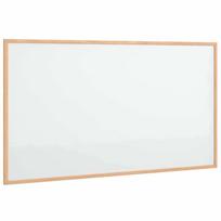 vidaXL Magnetinė balta lenta su pušies masyvo rėmu, 100x55 cm