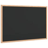 vidaXL Kreidinė lenta su pušies medienos rėmu, juoda, 60x40 cm