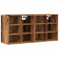 vidaXL Batų Spintos 2 vnt Old Wood 52x30x50 cm
