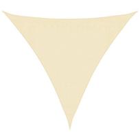 vidaXL Uždanga nuo saulės, kreminės spalvos, 3x3x3m, HDPE, 160g/m²