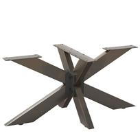 vidaXL Kavos staliuko koja, voro formos, juoda, 98x58x(42-43) cm, plienas