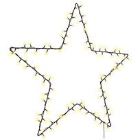 vidaXL Kalėdiniai žibintai Star Silhouette 115 LED šiltai balta