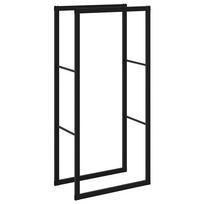 vidaXL Malkų lentyna Juoda 55x30x116 cm Plienas