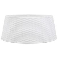 vidaXL Kalėdų eglutės sijonas Baltas Ø56x23 cm Plastikas