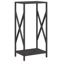 vidaXL Malkų lentyna Juoda 34x25x70 cm Šaltai valcuotas plienas